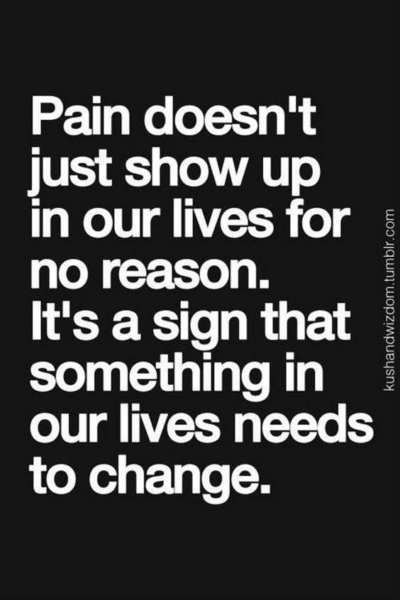 Pain doesn’t just show up in our lives for no reason. It’s a sign that something in  ...