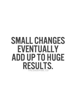 Small changes eventually add up to huge results