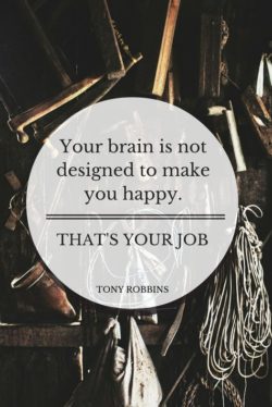 Your brain is not designed to make you happy. That’s your job.