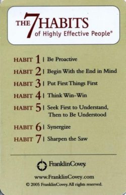 7 Habits of Highly Effective People