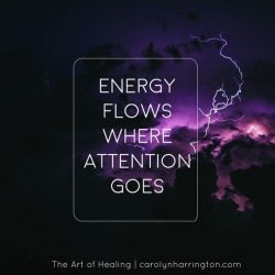 Energy flows to where attention goes