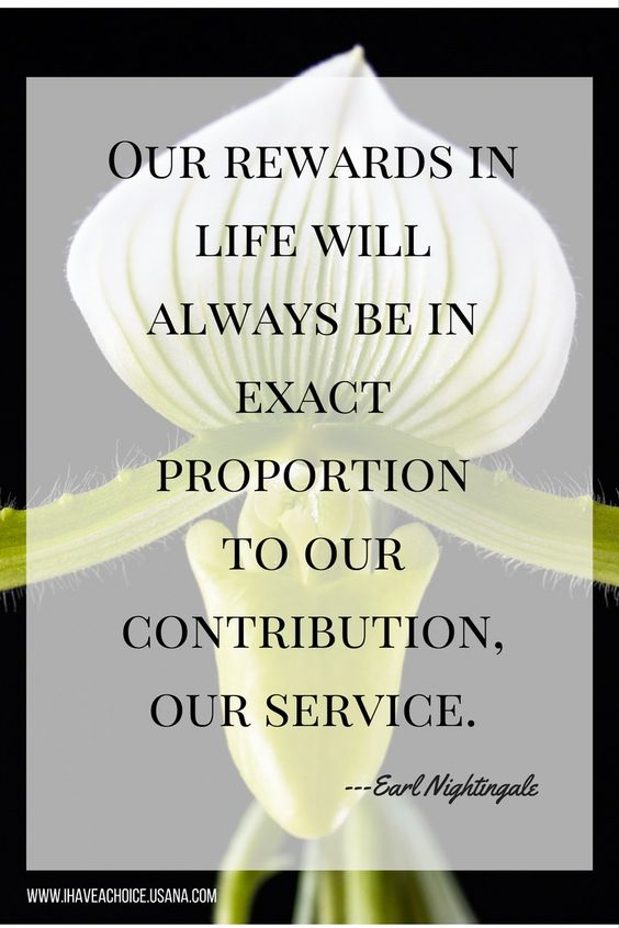 Our reward in life will be always be in exact proportion to our contribution and  our service.   ...